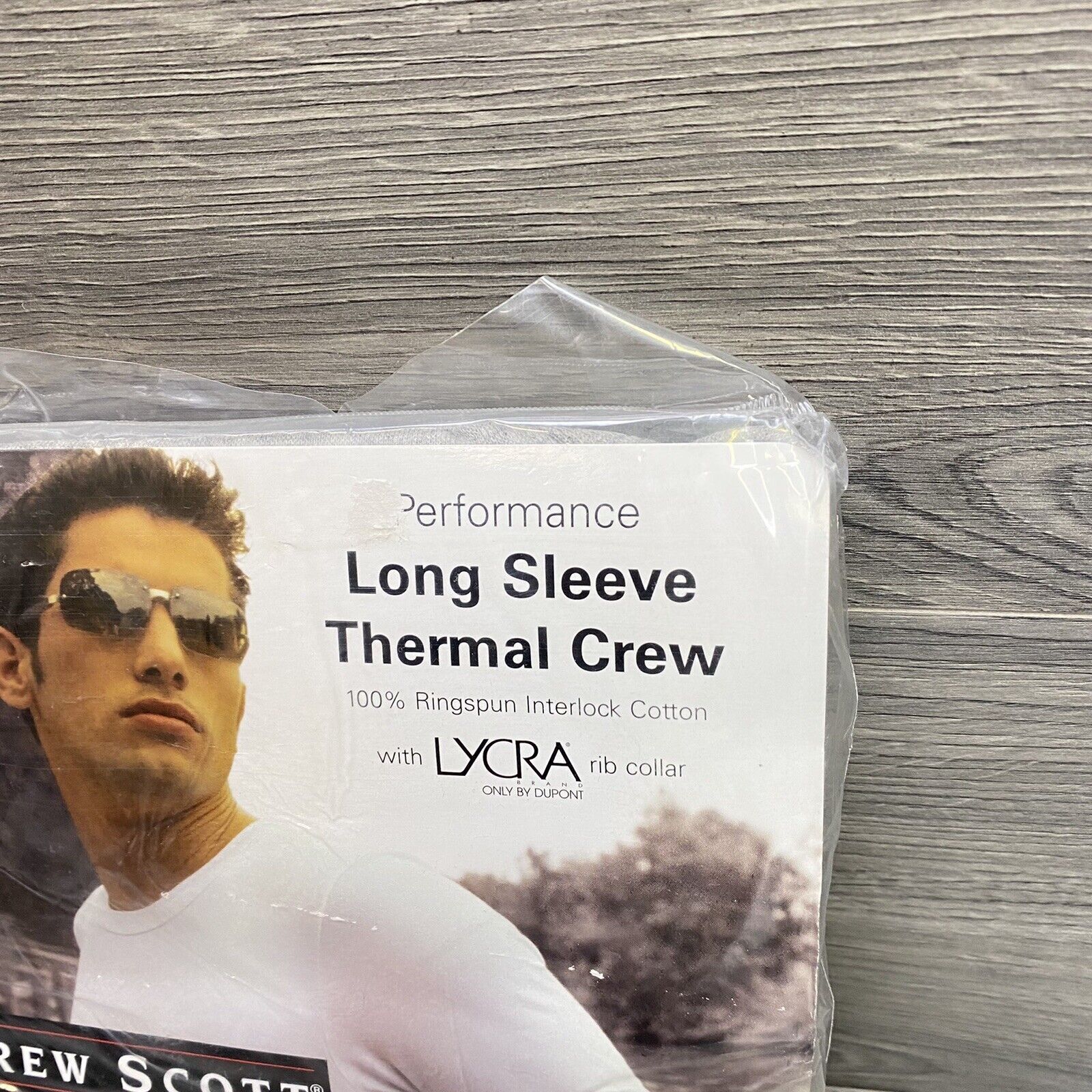 Andrew Scott Basics Mens Long Sleeve Thermal Crew Gray XL 46/48 Sealed gallery