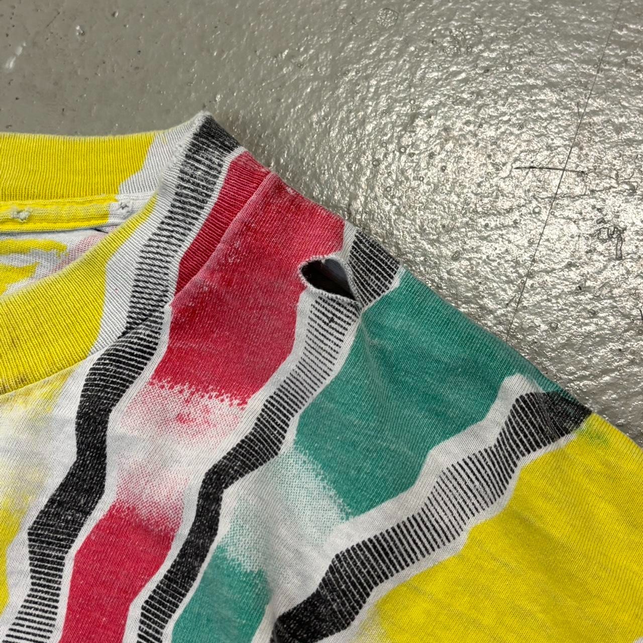 Vintage Bob Marley AOP Positive Vibration Shirt XL Stussy Made In Usa Tie Dye gallery