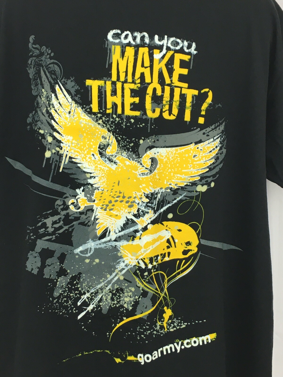Can You Make The Cut US Army Military Mens Graphic Tshirt XL Black gallery