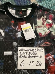 NWT Nike Air Jordan Flight AOP LS Mesh Jersey Men’s Sz S FREE SHIPPING!!