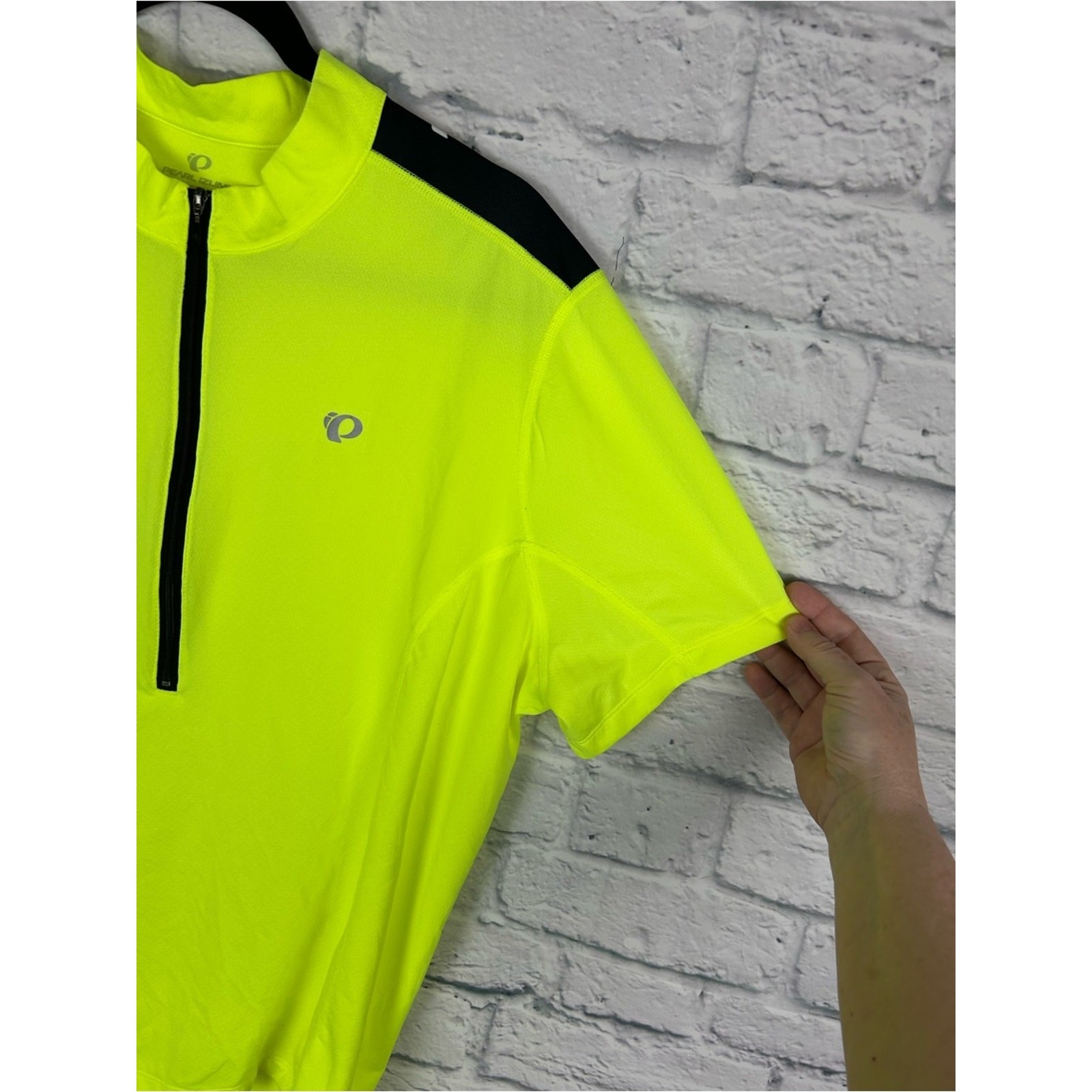 Pearl Izumi Elite Select Cycling Jersey XL Neon Yellow 1/2 Zip Bike Shirt gallery
