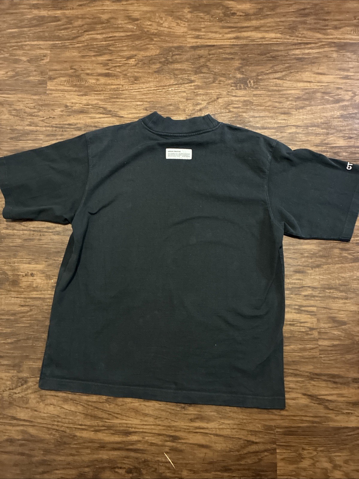 Heron Preston CTNMB Mock NeckShort Sleeve Virgil Abloh Size Medium Black RARE gallery