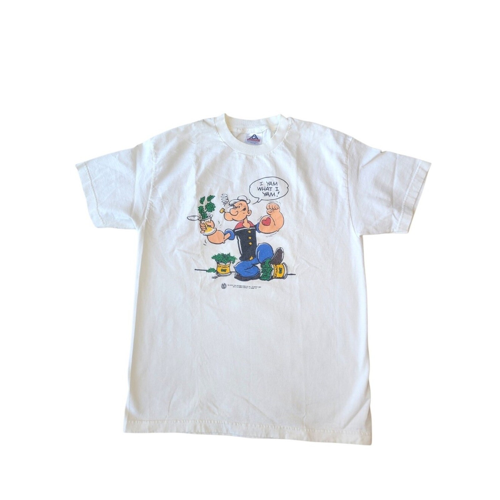 Vintage 90s Popeyes Tshirt Adult Large
