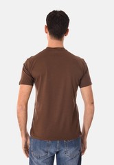 Men’s Slim Fit Cotton Basic T Shirt Half Sleeve Solid Color Made Italy