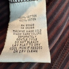 Bugatchi Men’s Long Sleeve Striped Crewneck Shirt XL 100% Cotton Black/Rust EUC