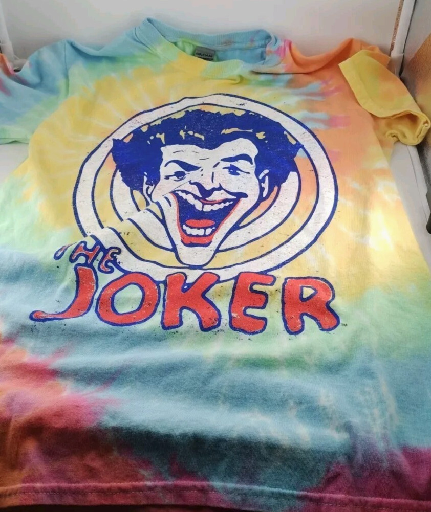 GILDAN HEAVY COTTON The Joker Mens SM / Kid's LG Tie Dye T-shirt True To Size gallery