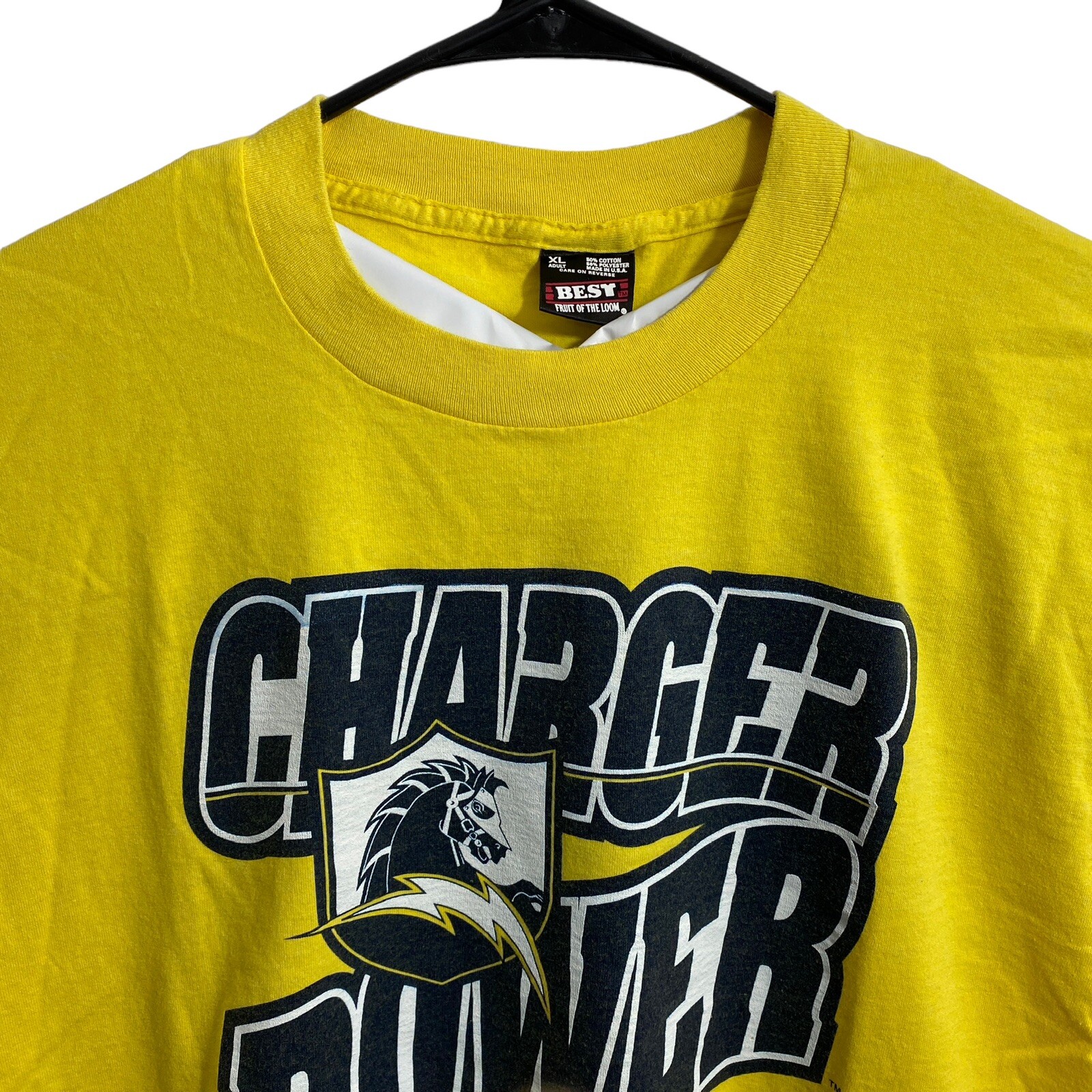 Vintage Chargers Power Sprint Promo Shirt Men's Size XL Single Stitched gallery