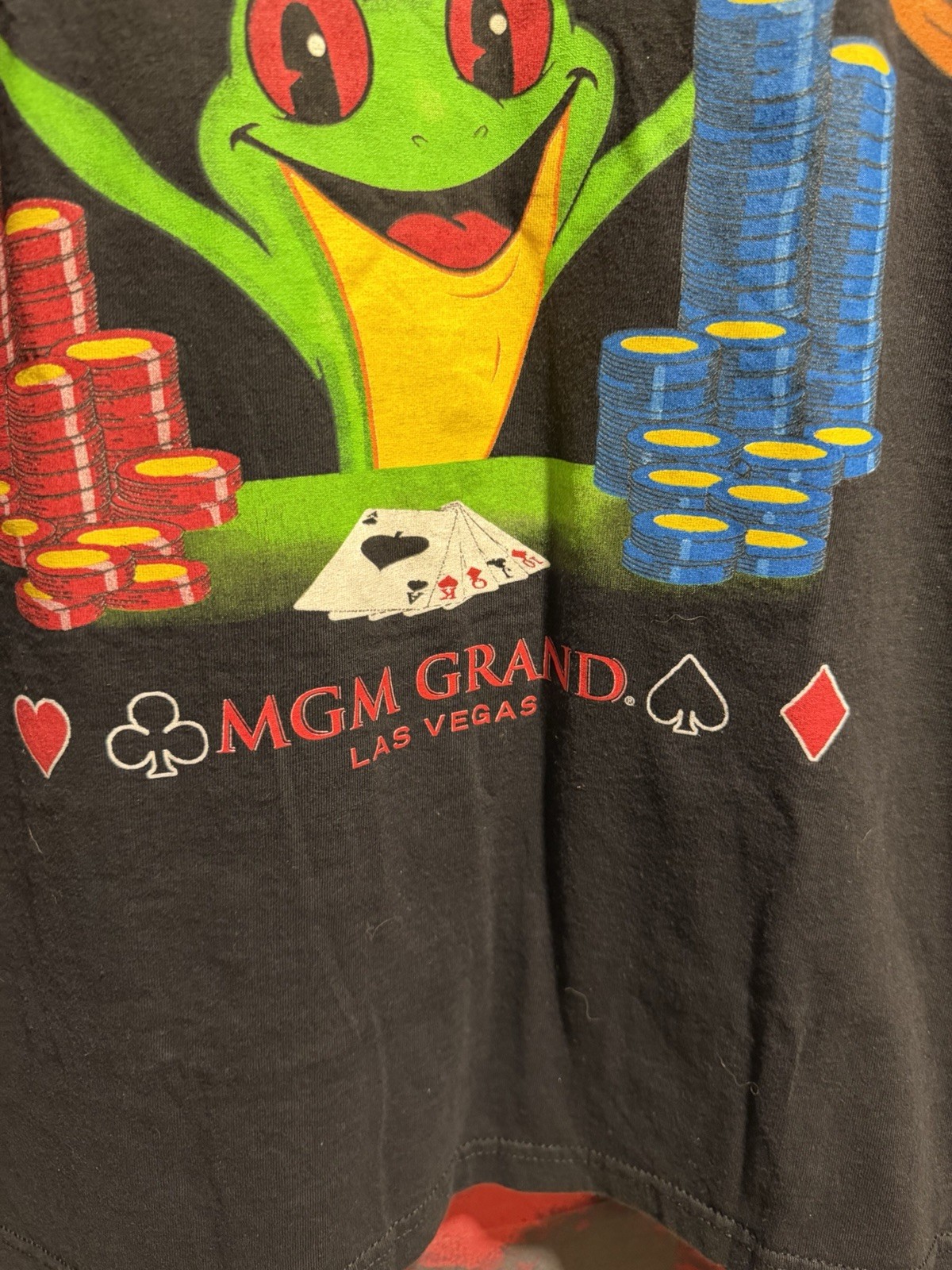 Rainforest Cafe Frog T-Shirt MGM Grand Las Vegas Poker Graphic Men’s M gallery