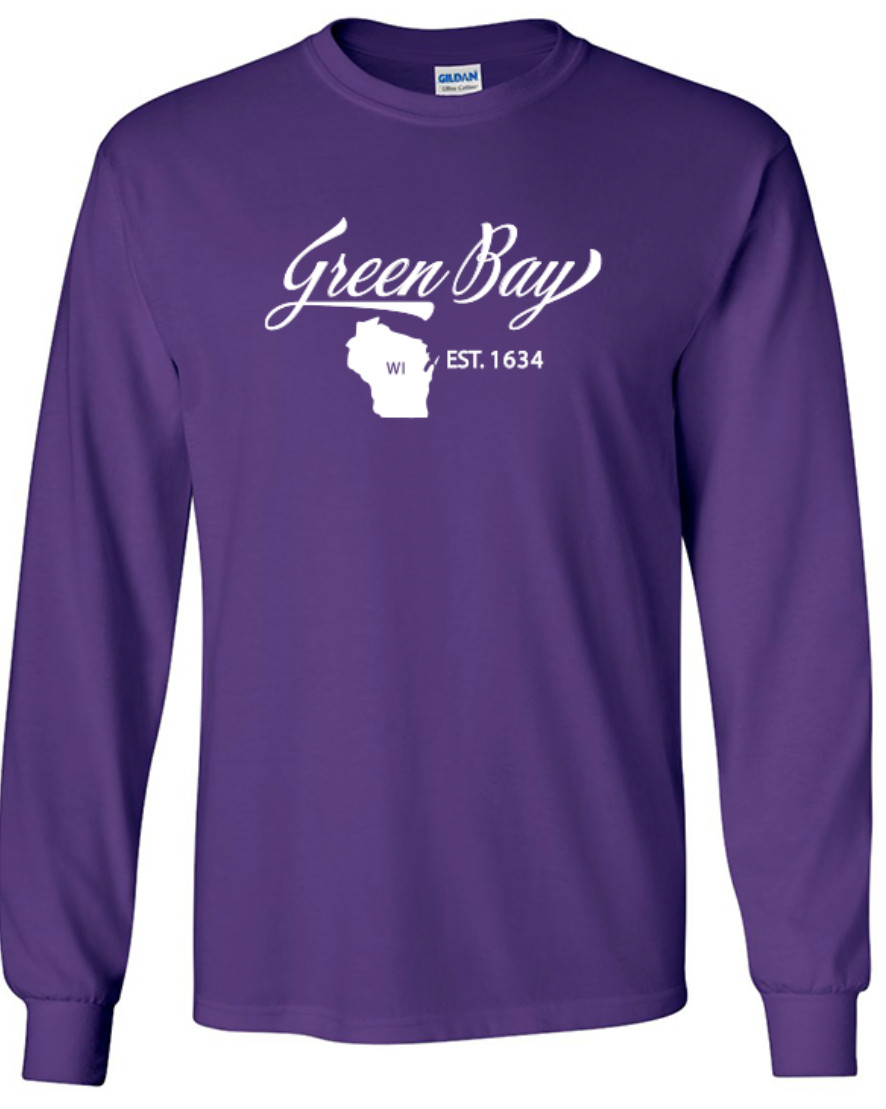 Green Bay Wisconsin State T-Shirt Long Sleeve Graphic Tees Unisex apparel gallery