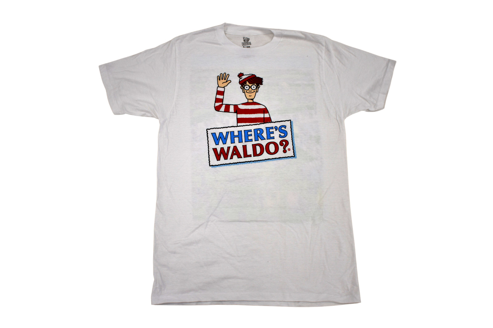 Where's Waldo Mens 2-Sided White Tee Shirt New S, M, L, XL gallery