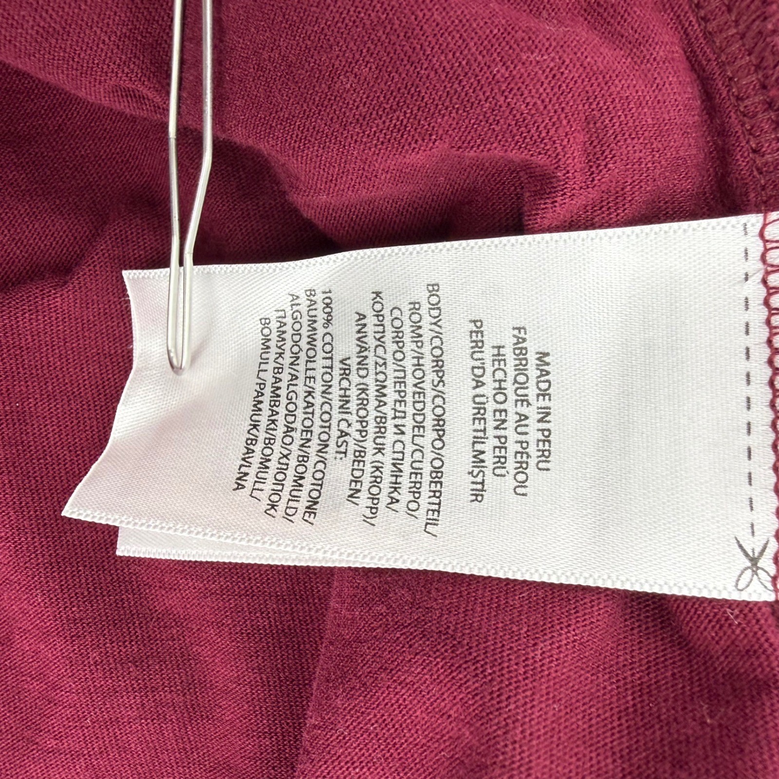 Polo Ralph Lauren Men's Burgundy Long Sleeve Hooded T-Shirt Tee Large gallery