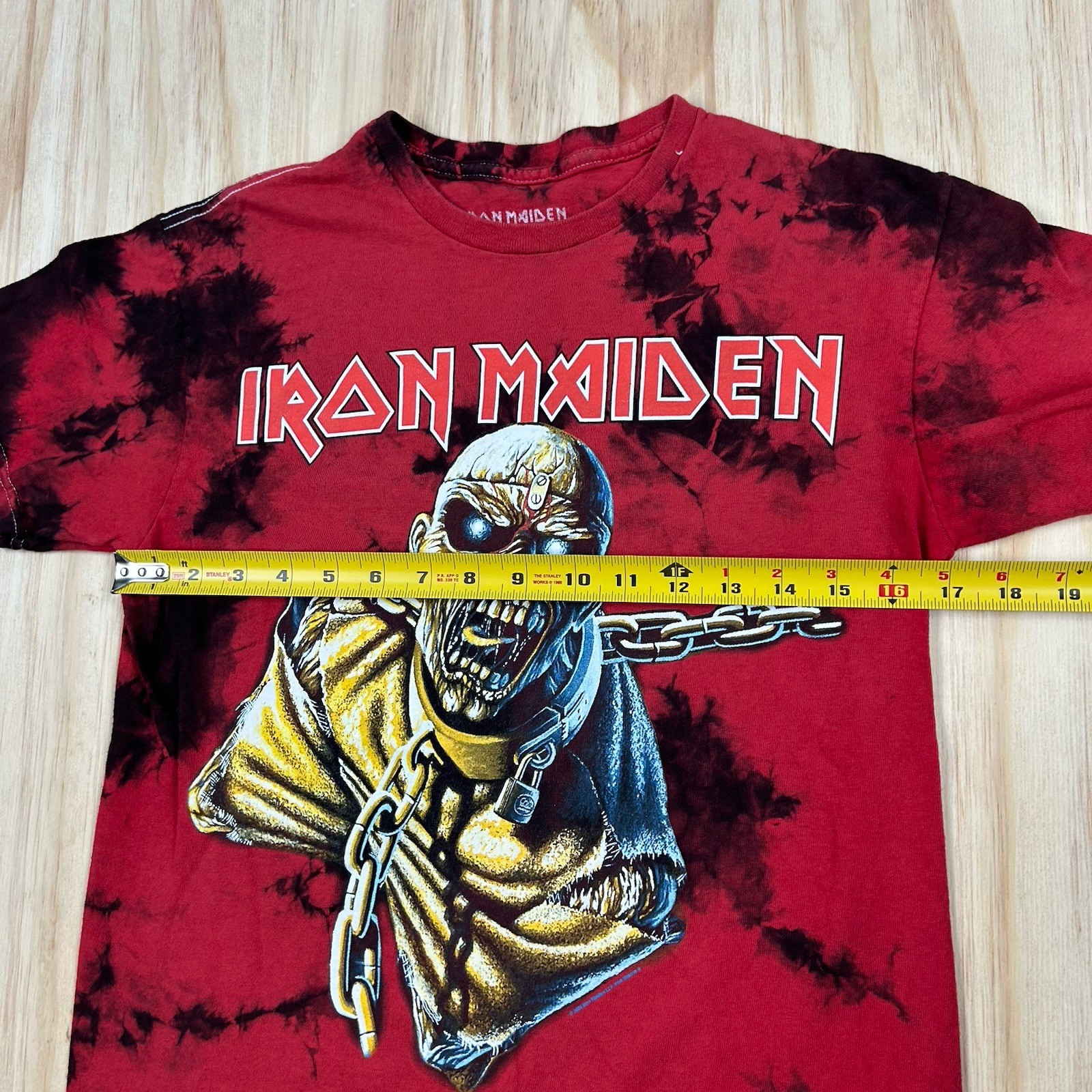 Iron Maiden Piece of Mind Eddie Double Sided Graphic T-Shirt S Metal Band Tee gallery
