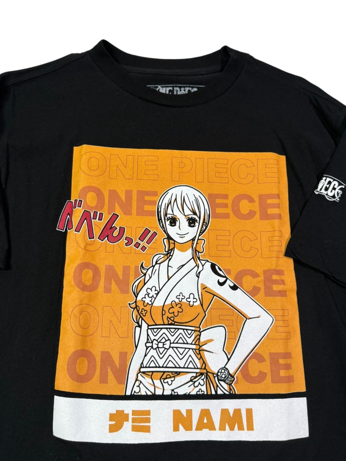 One Piece Toei Animation T-Shirt Men's M Black Graphic Nami Wano Portrait Anime gallery
