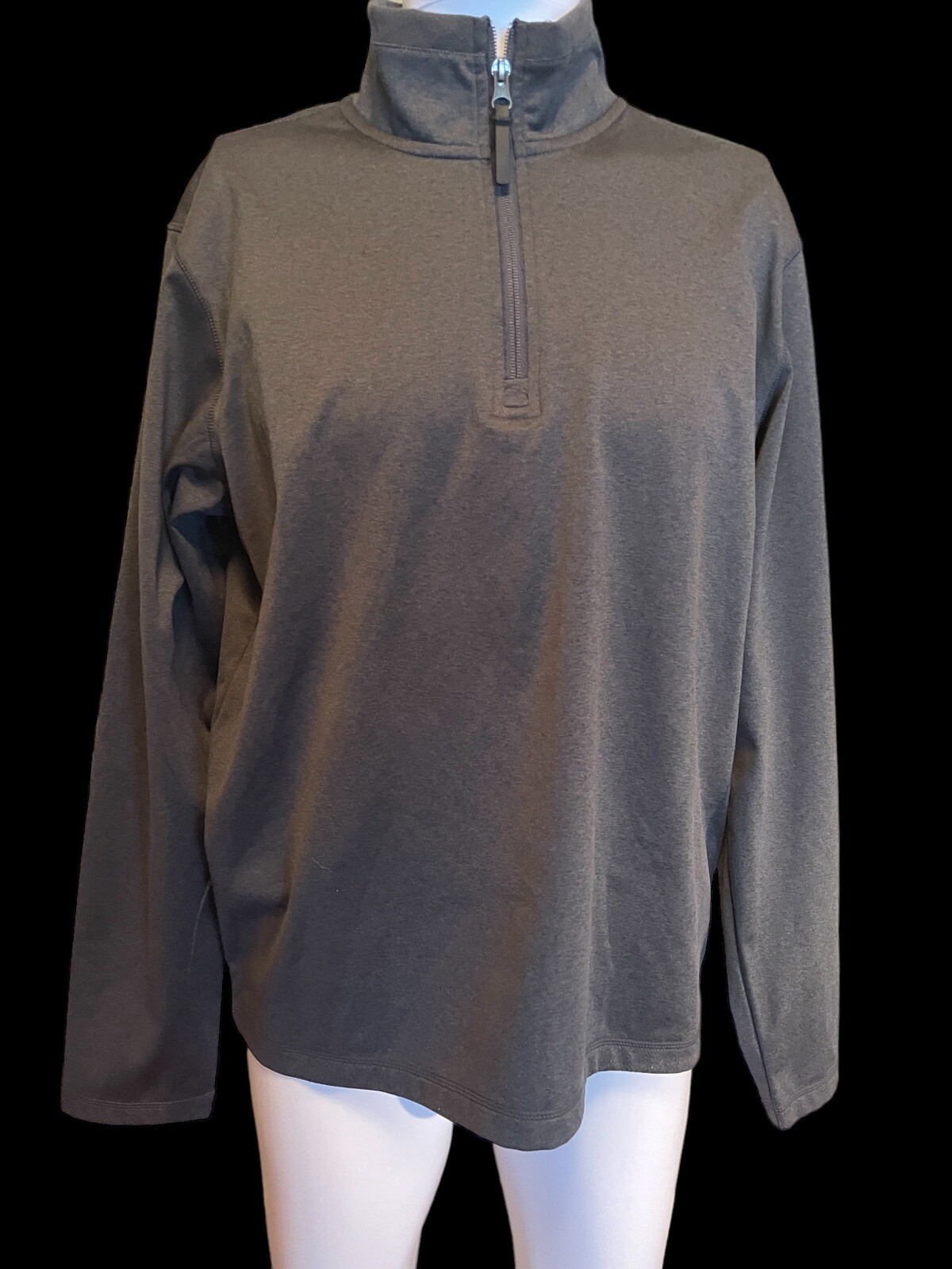 Men’s 32 Degree Gray Long Sleeve 3/4 zip Shirt Size m