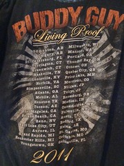 Buddy Guy 2011 Living Proof Tour Graphic T-Shirt Large