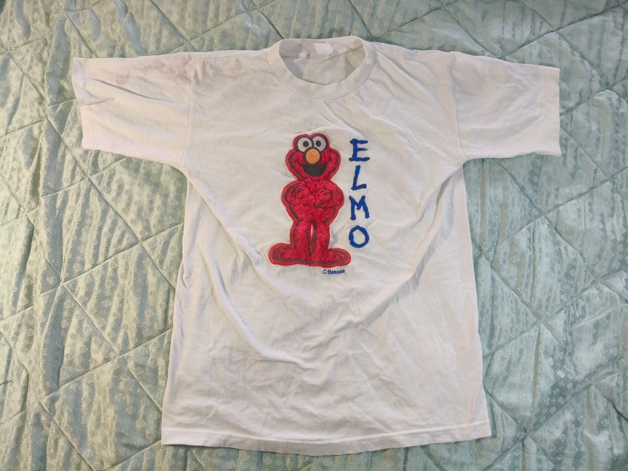 Vintage style Elmo Sesame Street T-Shirt Jim Henson CTW Blitzz Intl NY Size L
