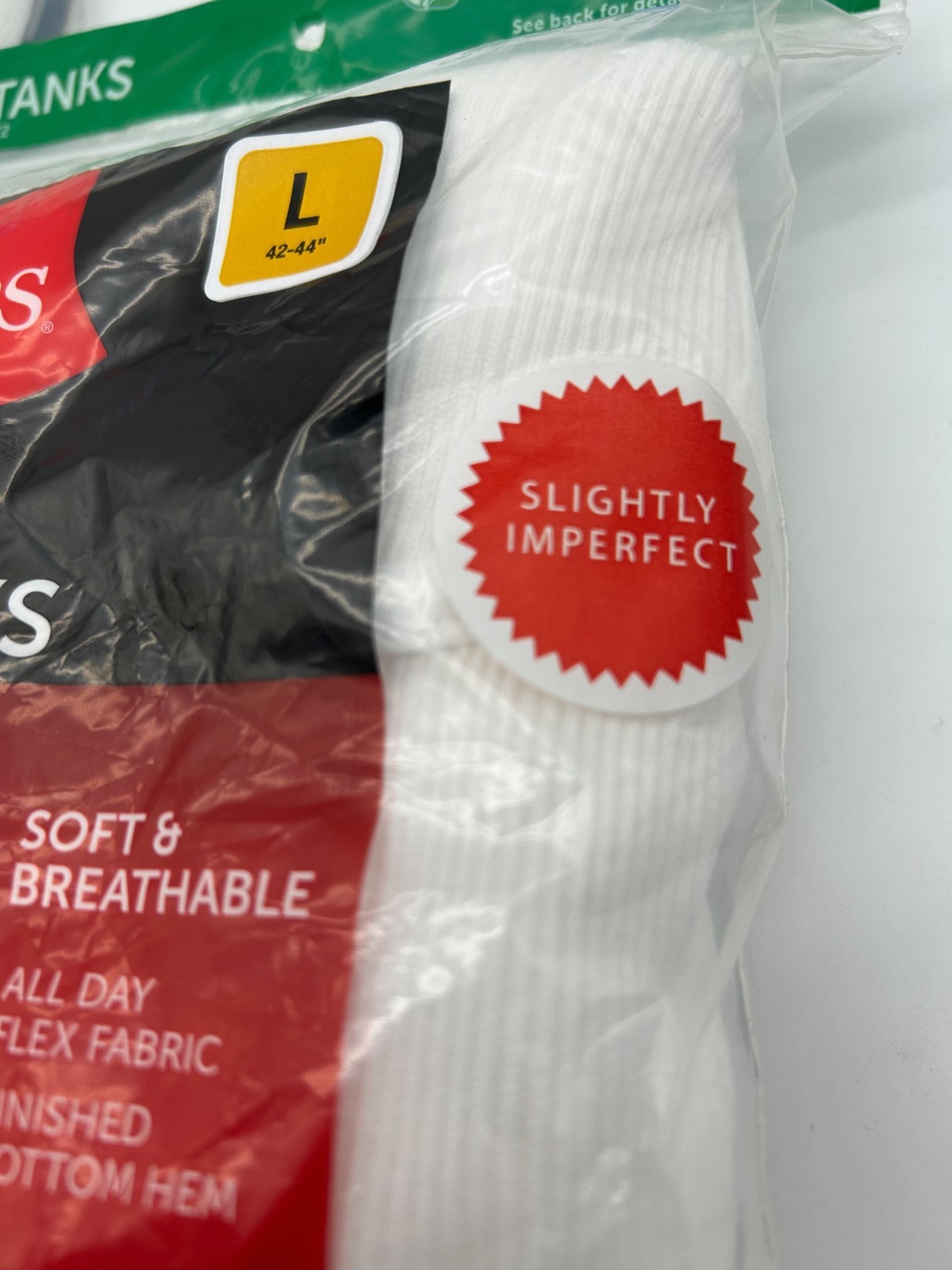 Hanes Men's Large Tagless Tank Tops – 9 Pack (3x 3-Pack) Factory Imperfect gallery