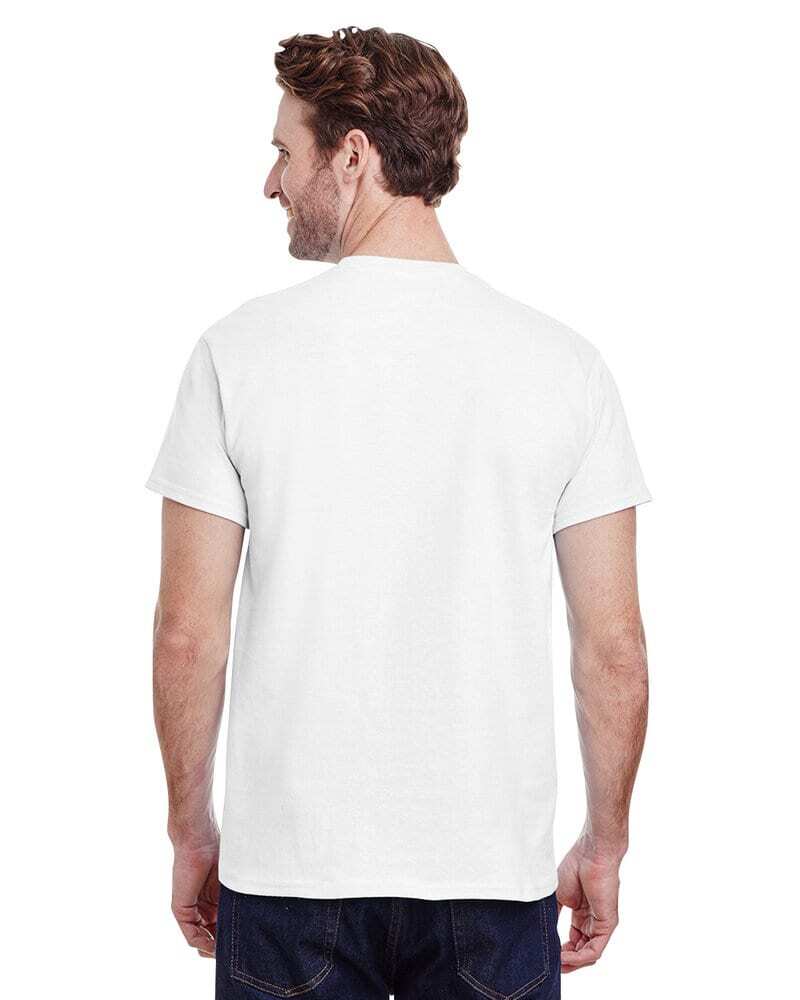 6 PACK Gildan G2000 Men's Ultra Cotton Sleeves Tee Plain T-Shirt Black / White gallery
