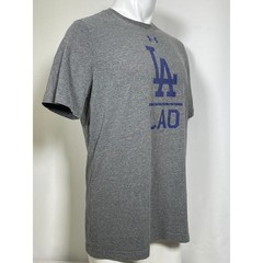 Los Angeles Dodgers MLB Under Armour Gray Performance T-Shirt Men’s LARGE