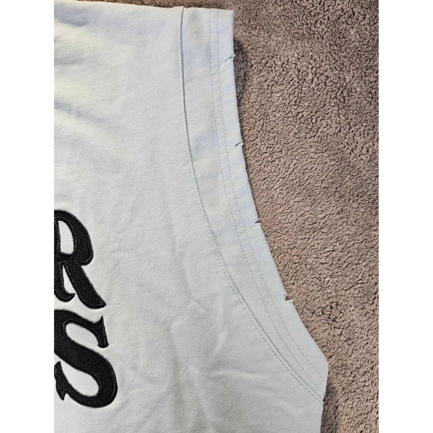Streetz Iz Watchin Pray For My Opps Angel Muscle Tee Light Blue Small gallery
