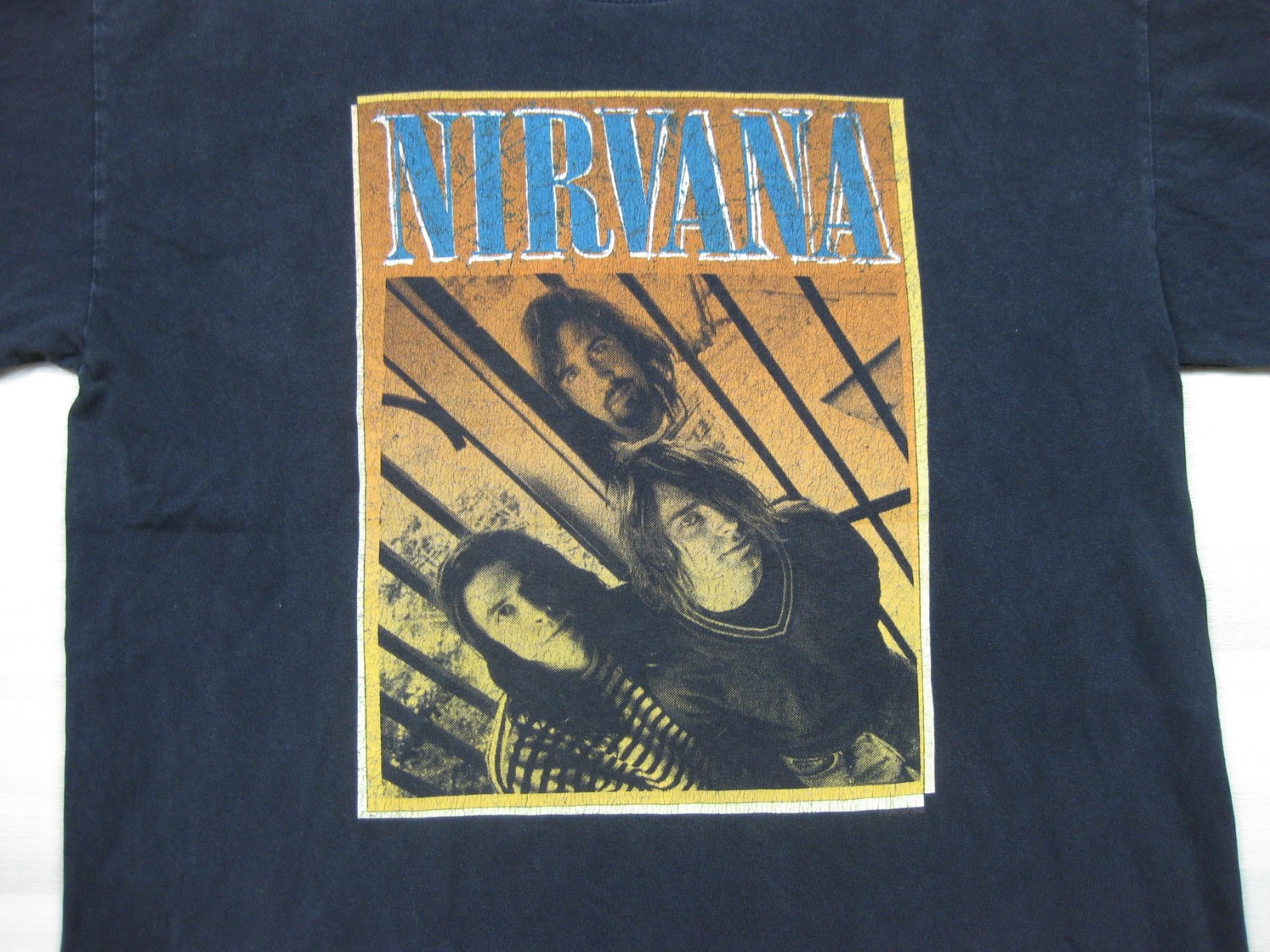 Vintage Y2K Nirvana T-Shirt Men's (L) Kurt Cobain Grunge Rock 2004 End of Music gallery