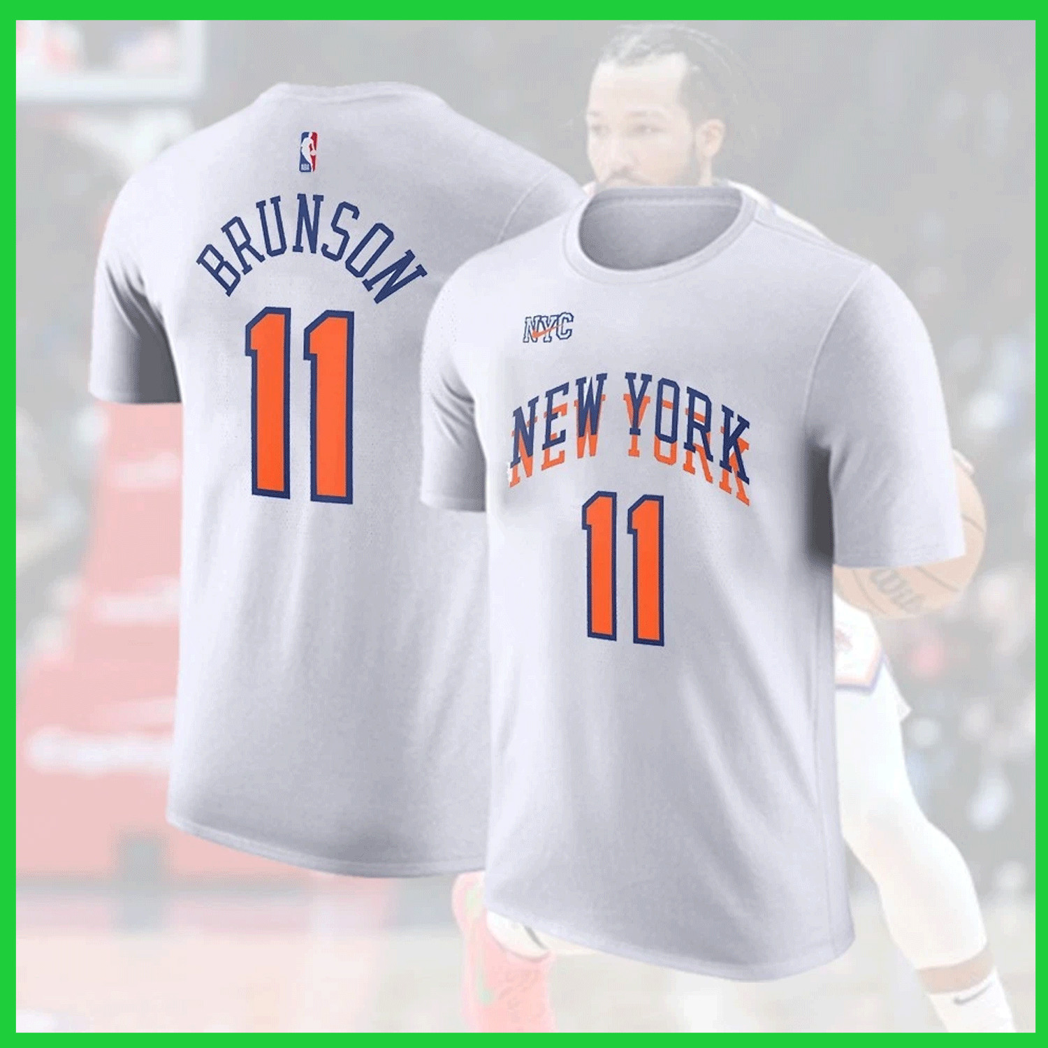 HOT - Jalen #11 Brunson New York Team 2026 Player Name & Number S-3XL For Fans gallery