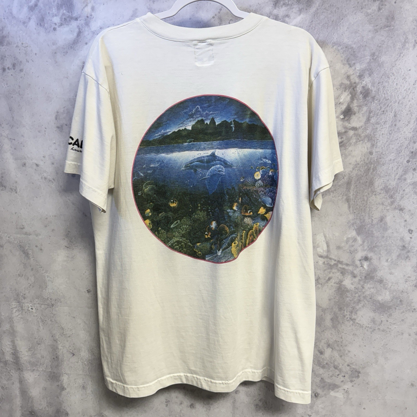 Vintage Nature T Shirt XL 23x29.5 White Y2K 90s Ocean Sea Life gallery