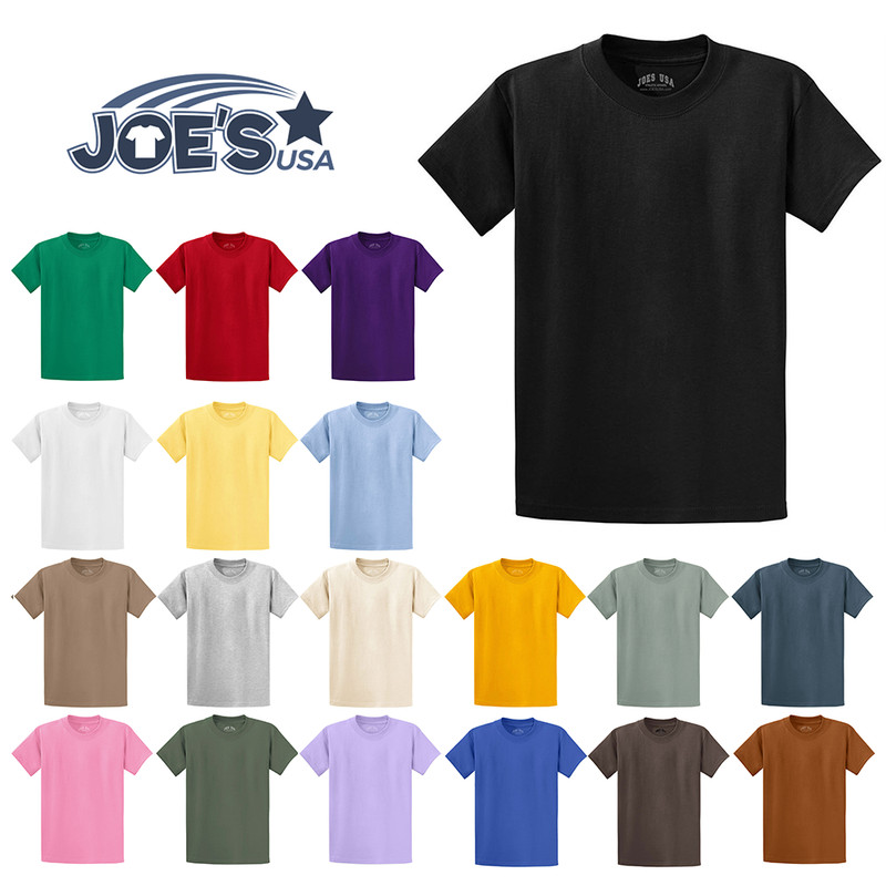 Joe’s USA Heavyweight 6.1-Ounce, 100% Cotton T-Shirts