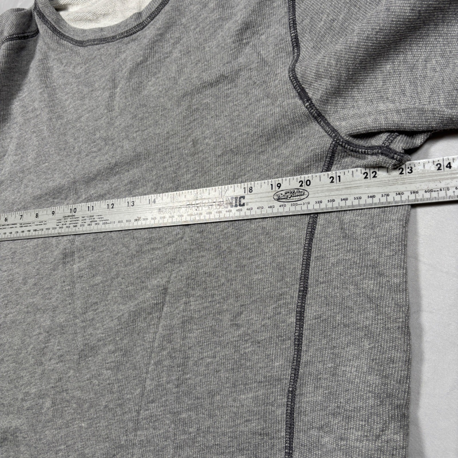 Tommy Bahama Reversible Shirt Mens Large Gray Waffle Knit Cotton Long Sleeve Tee gallery
