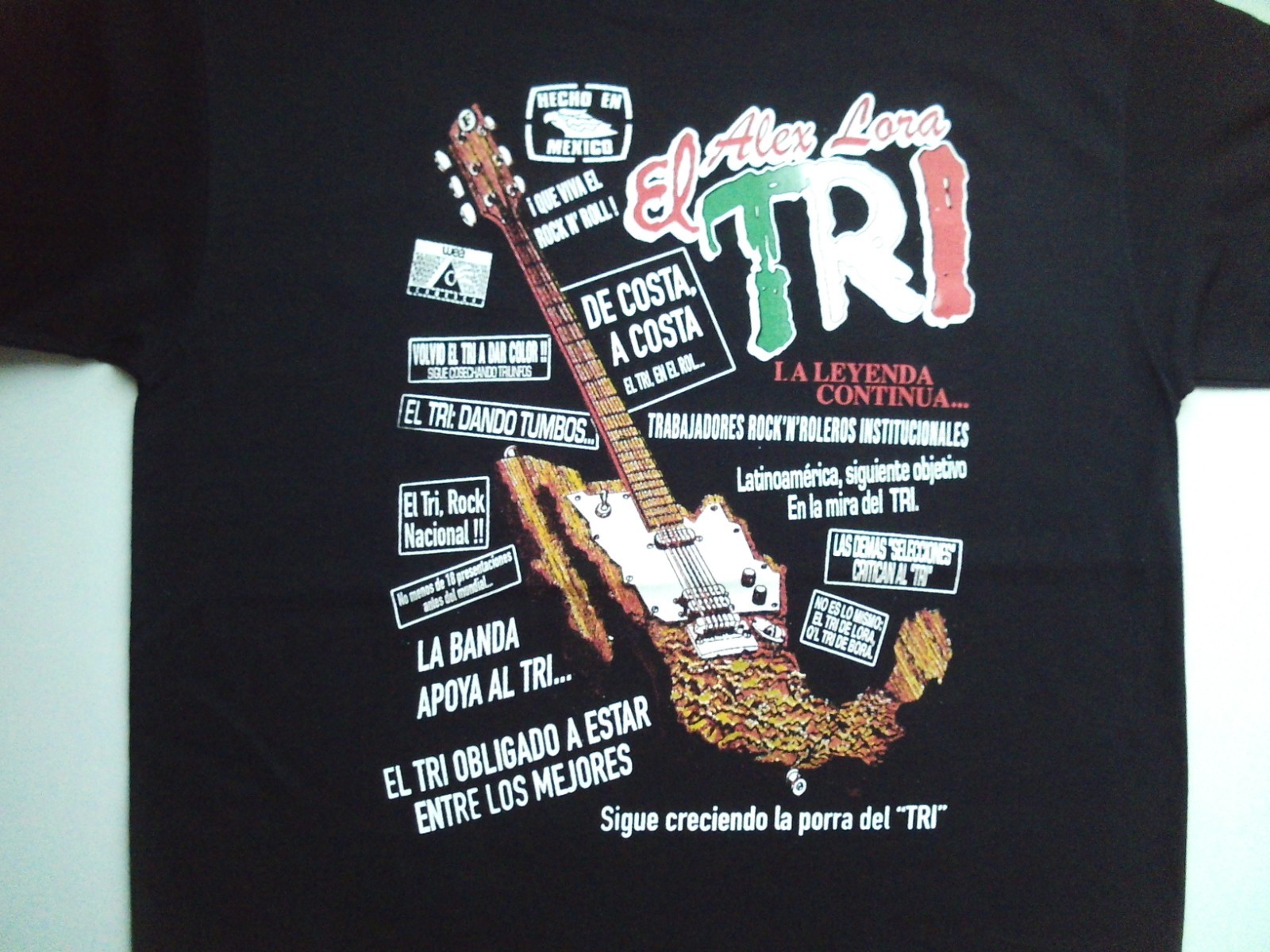 EL TRI SHIRT SIZE XL,ROCK URBANO HARAGAN INTERPUESTO LIRAN ROLL BANDA BOSTIK gallery