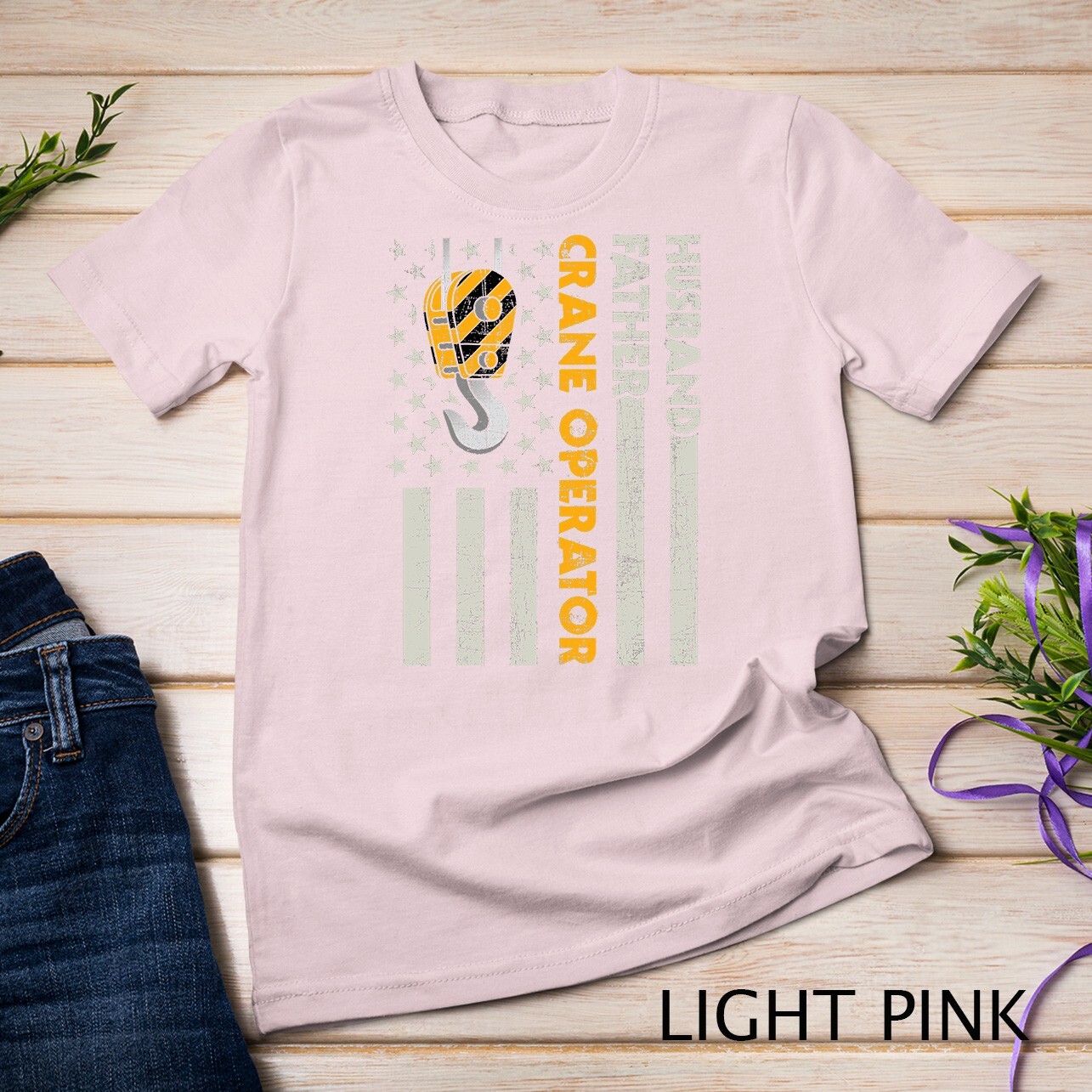Husband Father Crane Operator - Construction Worker T-Shirt Unisex T-shirt gallery