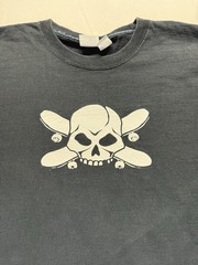 Utility Skull Crossbones graphic Black tee Men’s Large Tshirt Punk Biker