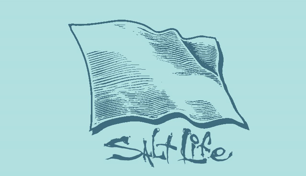 Salt Life Shark Dive SLXUVapor Performance Aruba Adult M Live Salty NWT New gallery