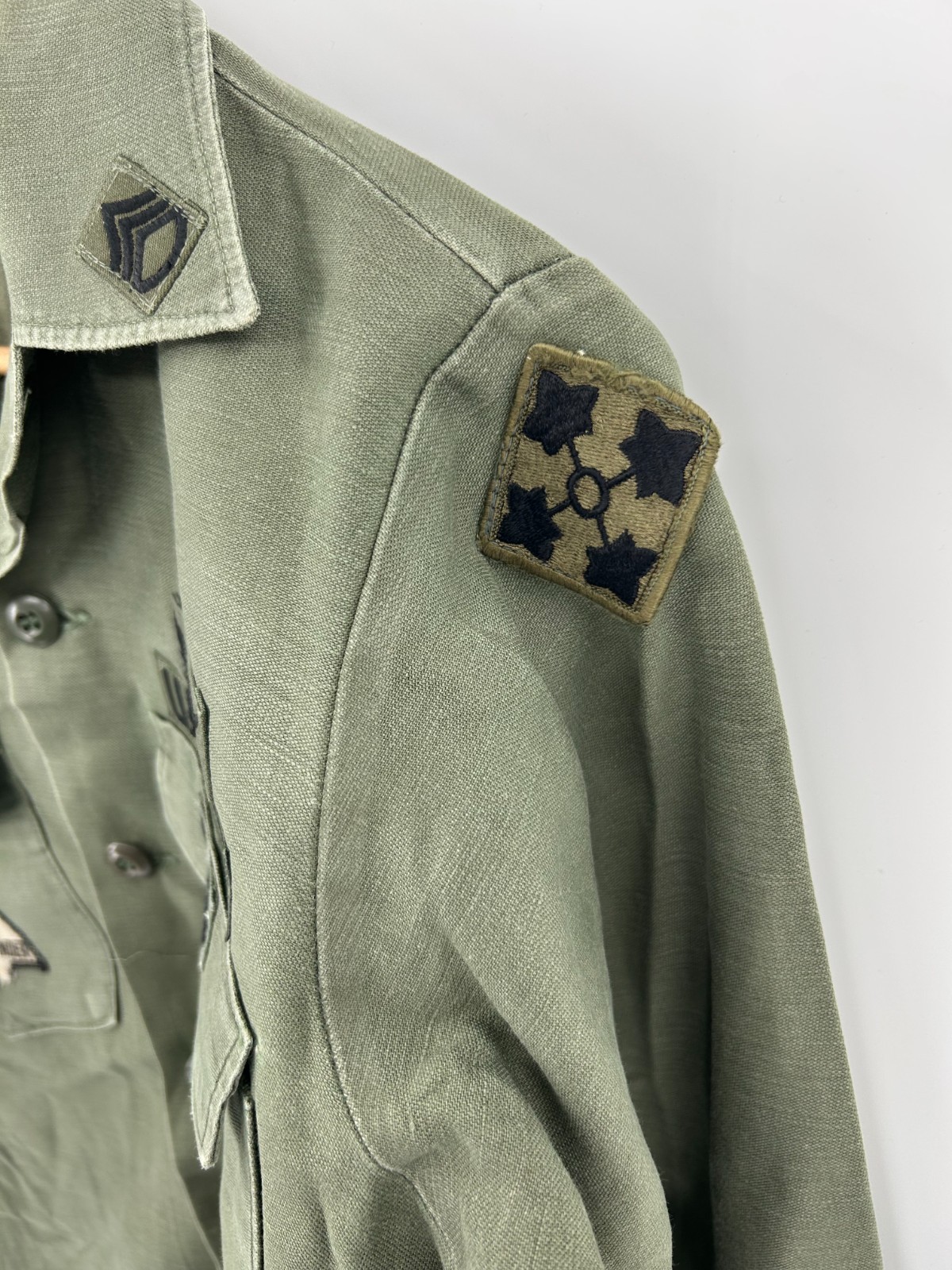 Vietnam Era Vintage 4th Infantry Army Aviation OG-107 Shirt / Uniform gallery
