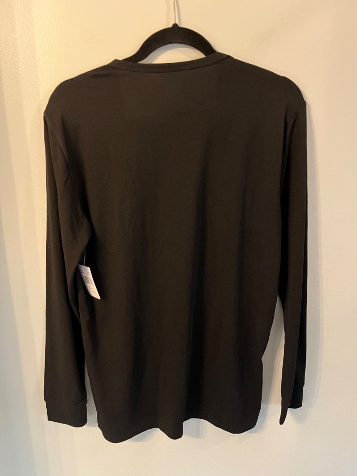 32 Degrees Heat Men's Black Long Sleeve Crew Neck Base Layer Shirt Size M gallery