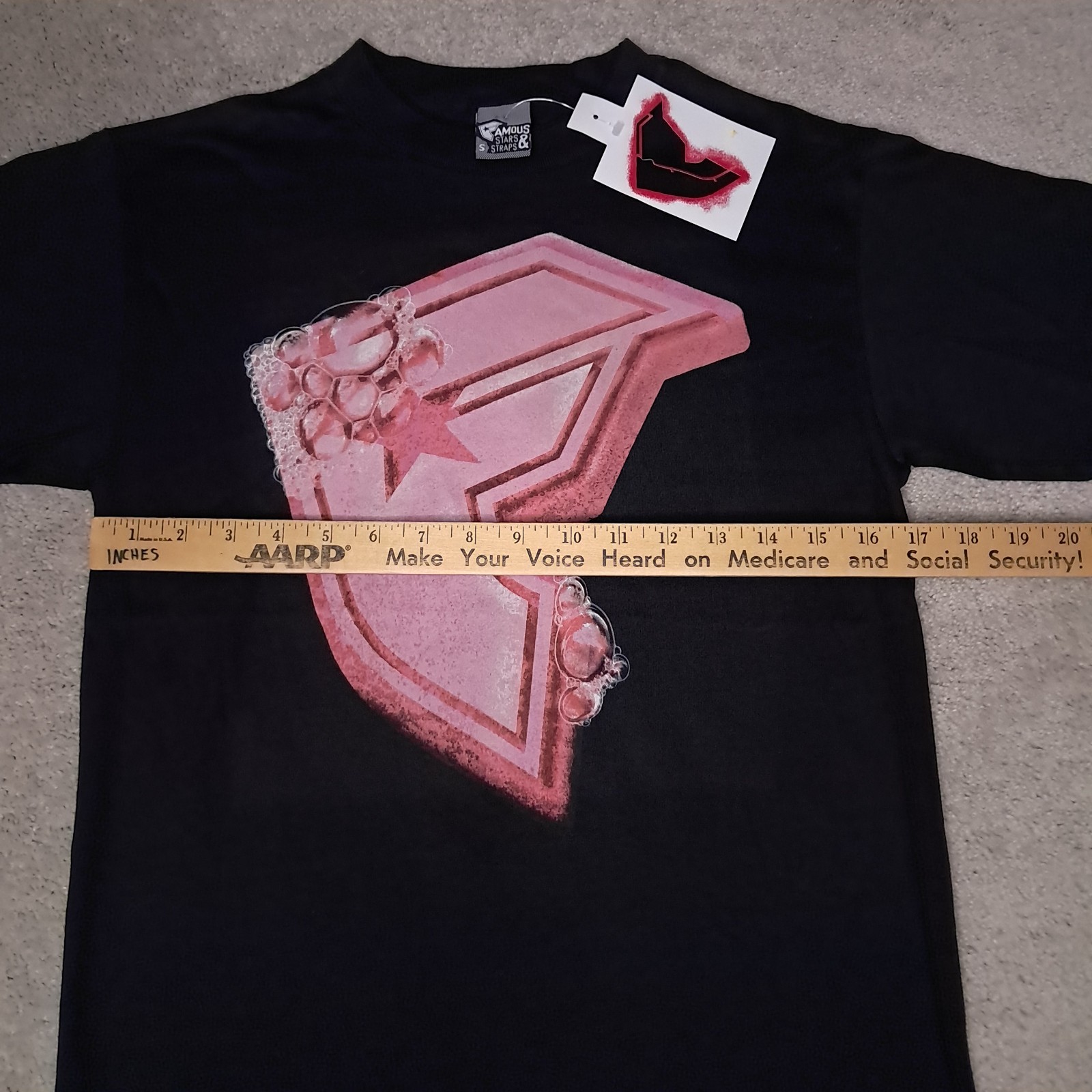 Rare Vtg Y2K Famous Stars & Straps T-shirt Mens Small F Logo Fight Club Theme gallery