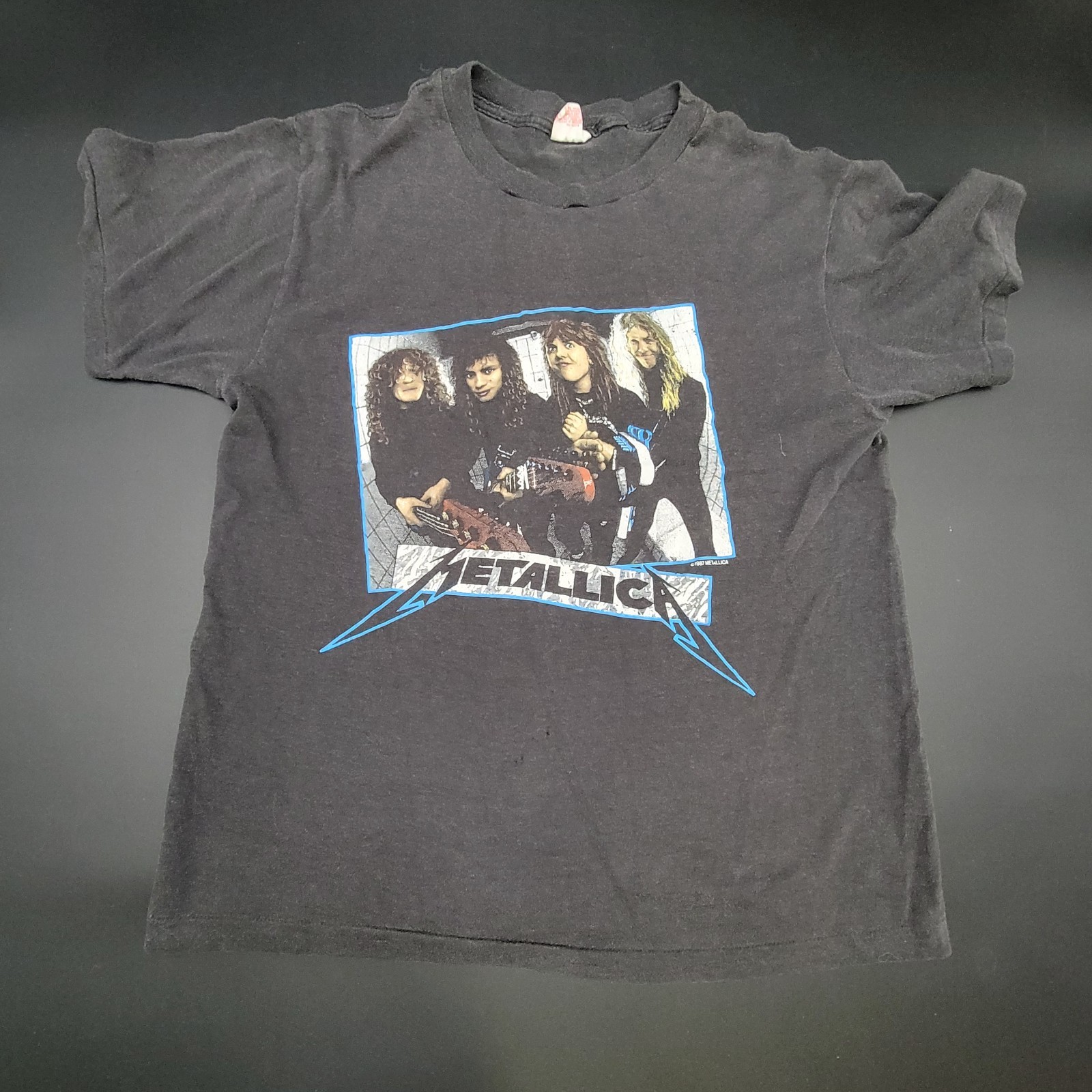 Rare vintage 1987 Metallica Garage Days T shirt size L heavy metal single stitch