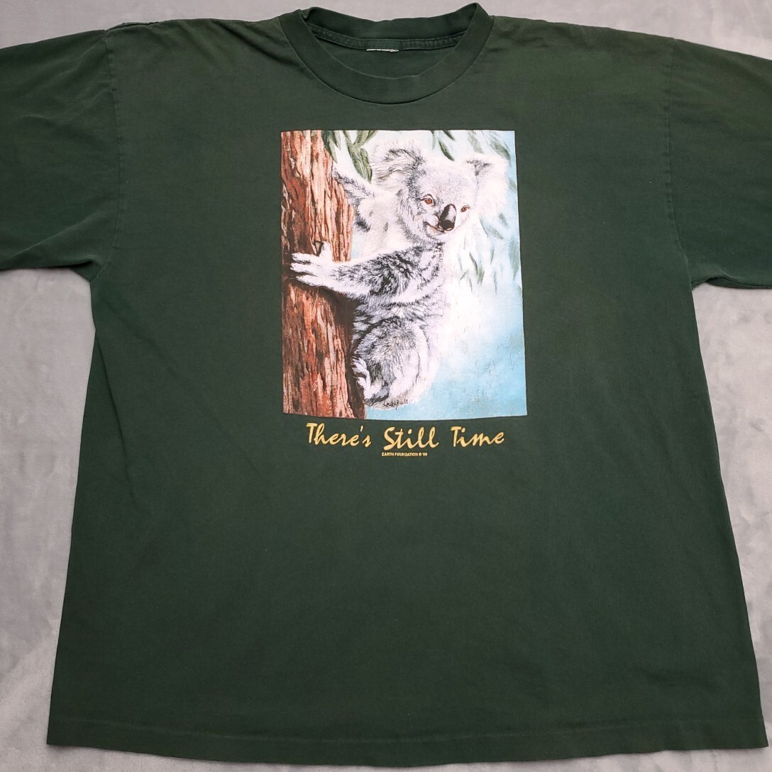 Vintage Koala Shirt Mens XL Green Single Stitch Nature Earth Foundation TEE gallery