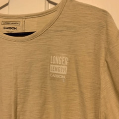 Carbon Size Men’s Large Longer Length Tan T-Shirt *New*
