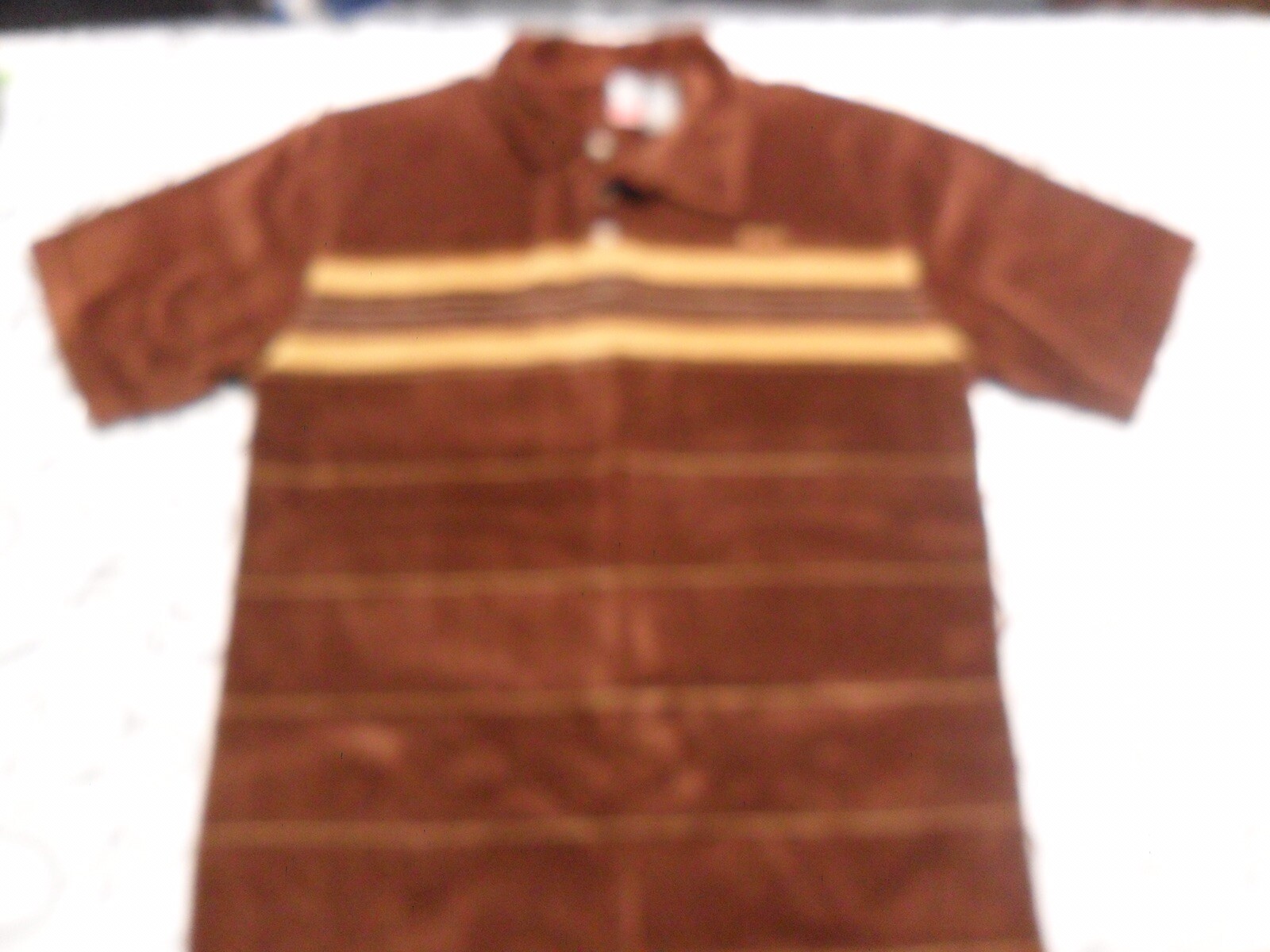 Medium OP Ocean Pacific Velvety Brown Polo 80 Cotton 20 Poly Vintage Surf Shirt