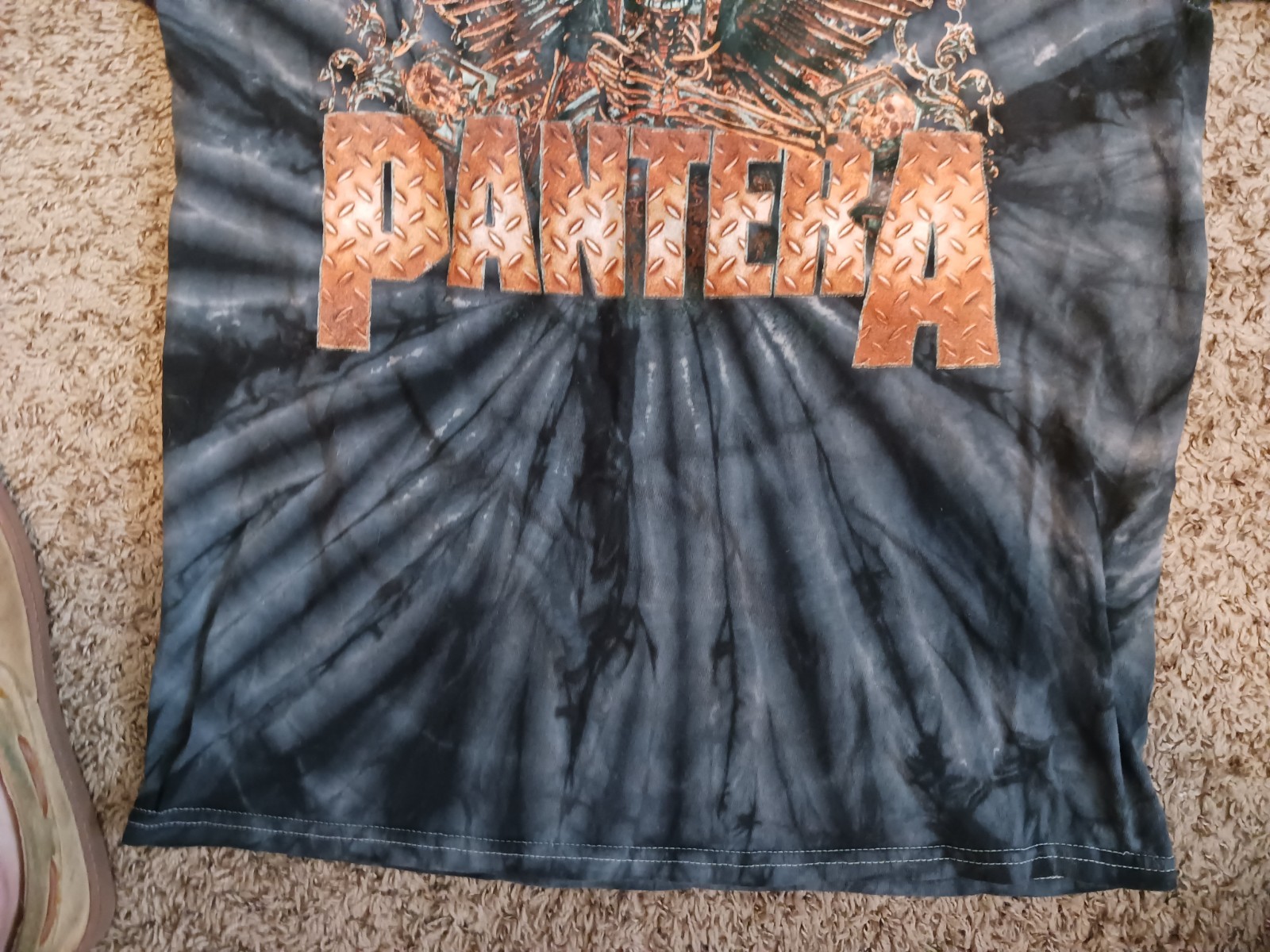 Pantera Cowboys From Hell World Tour T-Shirt Size Large 2023 Gray Tie Dye gallery