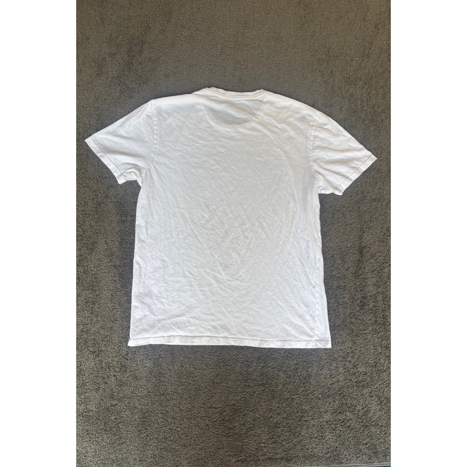 Vestige Mens White Cotton Geometric Graphic T-Shirt Made in USA Size Large gallery