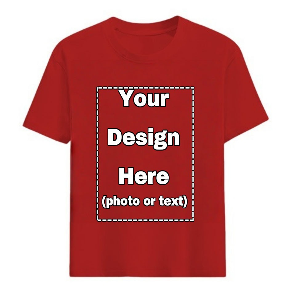 Custom Adult T-Shirt - Front & Back Print with Your Image - Personalized Design gallery