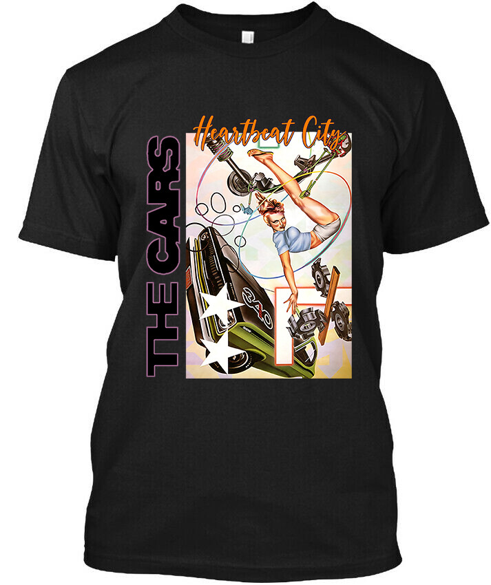 New Popular The Cars Heartbeat City American Graphic Vintage Logo T-Shirt S-4XL