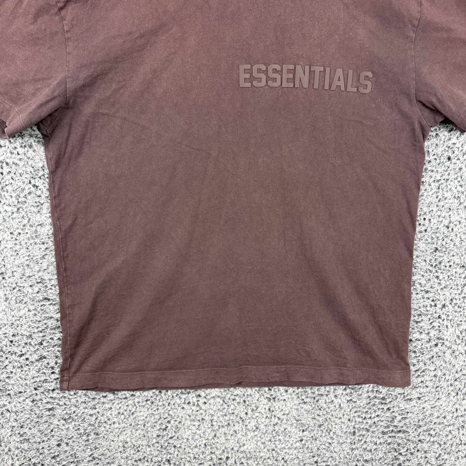 Fear Of God Essentials Shirt Mens Large Brown Logo Graphic Tee Streetwear gallery