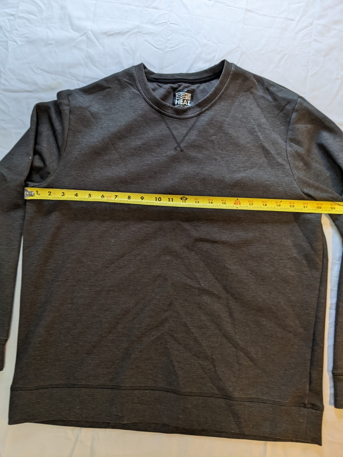 32 Degrees Cool Men Gray Lined Stretch Round Long Sleeve Heat Plus Shirt Sz L gallery