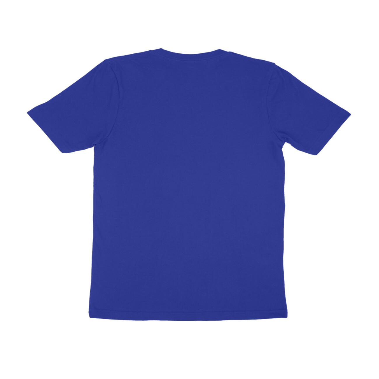 Round Neck Royal Blue Color Mix Size Half Sleeve Casual Wear T shirt For Men gallery