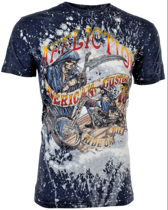 AFFLICTION American Customs RIDE OR DIE Short Sleeve Slim Fit T-shirt NWT gallery