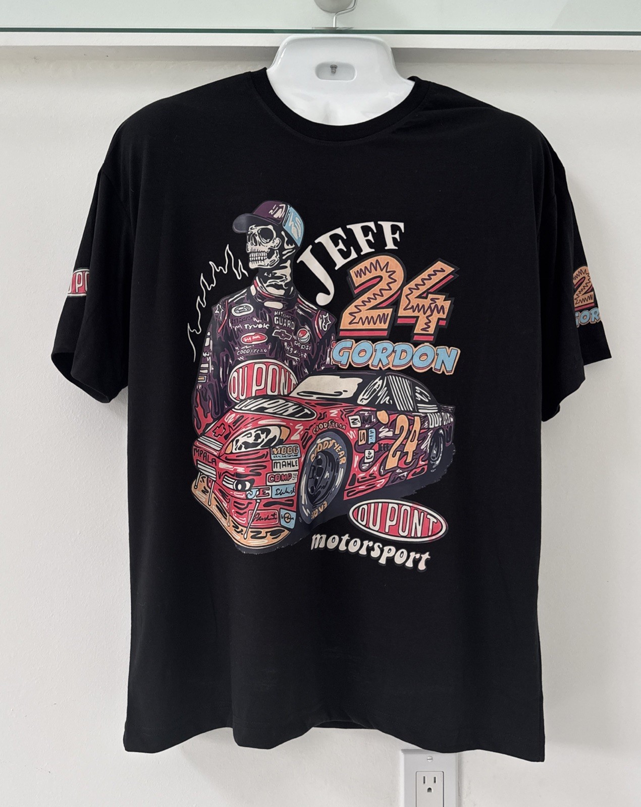 Jeff Gordon Racing Style T Shirt Mens 2XL Black Graphic Tee Motorsport gallery