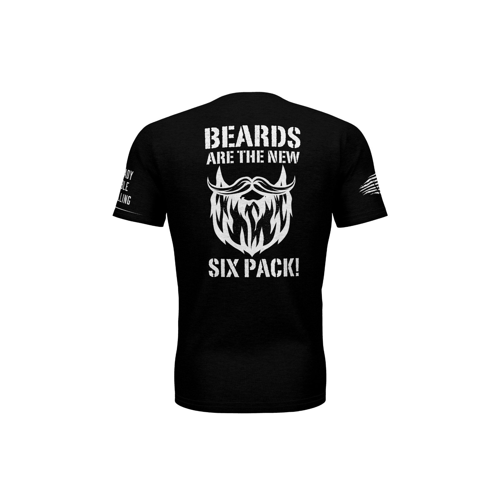 Beards are the New Six Pack T-Shirt Available in Black, White, Gray-Raw Country